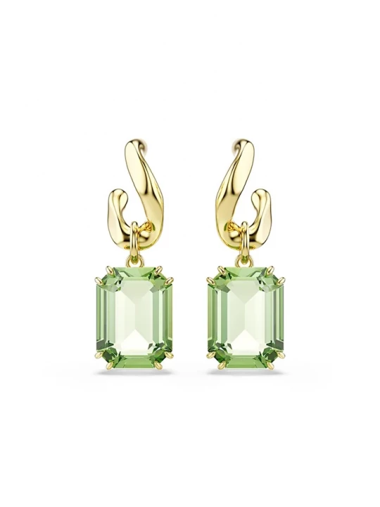 Obrázek produktu Swarovski náušnice dámské pozlacené s krystalem MILLENIA zelená
