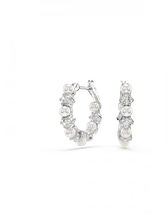 Obrázek produktu Swarovski Náušnice 'Matrix'  stříbrná / průhledná