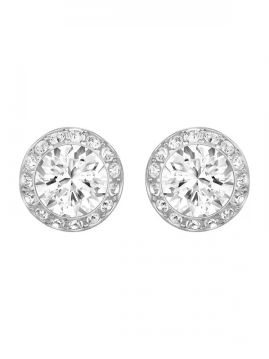 Obrázek produktu Swarovski Náušnice 'Una'  stříbrná / bílá