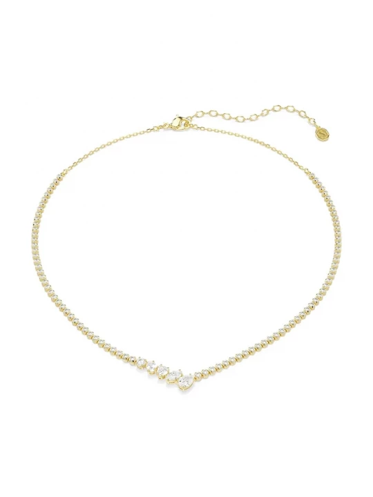 Obrázek produktu Swarovski řetízek dámský kovový s kubickým zirkonem MESMERA zlatá