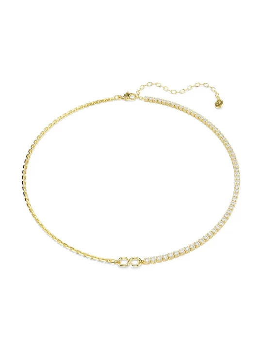 Obrázek produktu Swarovski řetízek dámský pozlacený kovový s kubickým zirkonem MATRIX zlatá