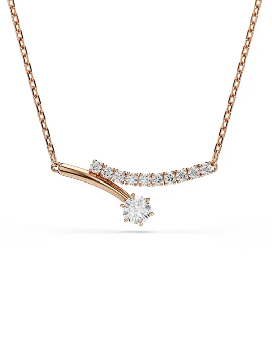 Obrázek produktu Swarovski řetízek dámský pozlacený kovový s kubickým zirkonem MATRIX zlatá