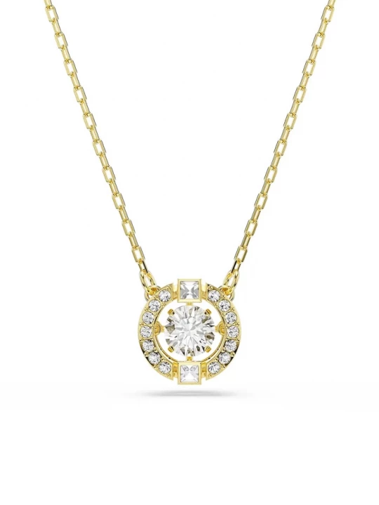 Obrázek produktu Swarovski řetízek dámský pozlacený kovový s kubickým zirkonem UNA zlatá
