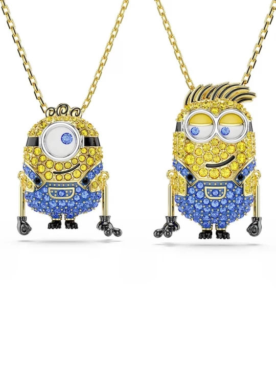 Obrázek produktu Swarovski řetízek dámský z pozlaceného kovu s kubickým zirkonem MINIONS zlatá