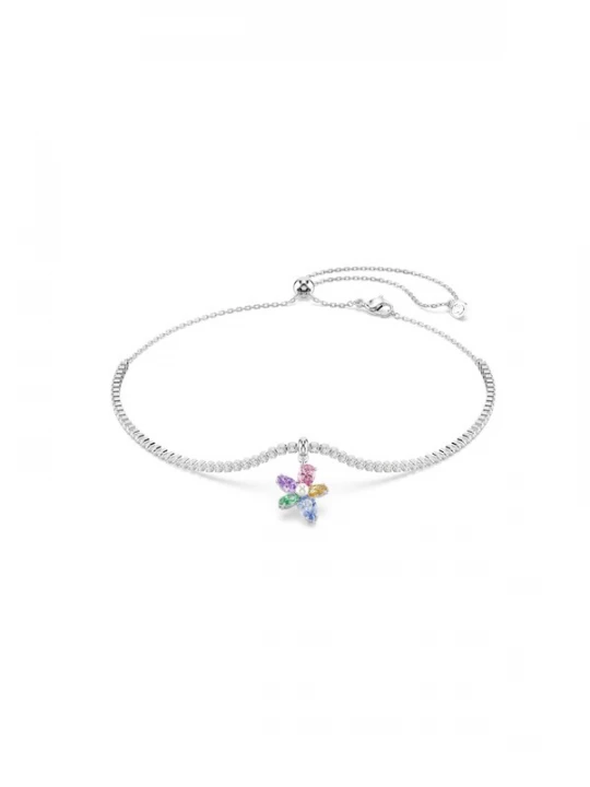 Obrázek produktu Swarovski Řetízek modrá / oranžová / růžová / stříbrná
