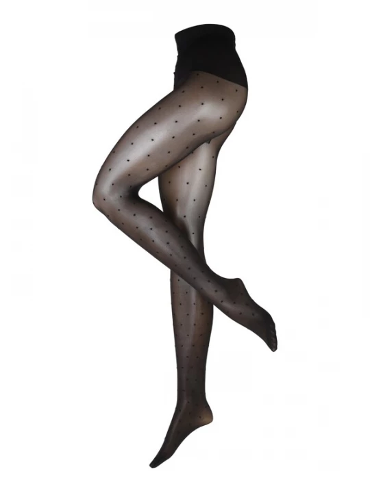 Obrázek produktu Swedish Stockings Jemné punčocháče 'Doris Dot'  černá