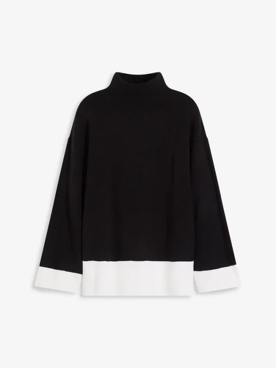 Obrázek produktu Sweter oversize ze stójką BonPrix czarny
