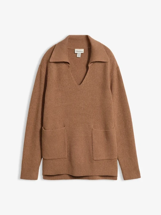 Obrázek produktu Sweter oversize BonPrix brązowy