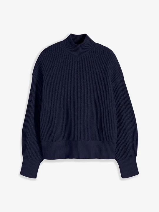 Obrázek produktu Sweter oversize z czystej bawełny BonPrix niebieski