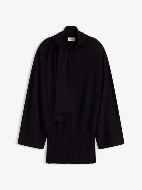 Obrázek produktu Sweter oversize z miękkiej mieszanki wiskozy BonPrix czarny