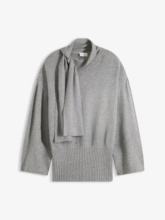 Obrázek produktu Sweter oversize z miękkiej mieszanki wiskozy BonPrix szary