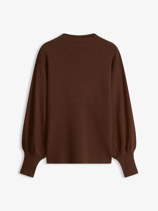 Obrázek produktu Sweter oversize z mieszanki wiskozy BonPrix brązowy