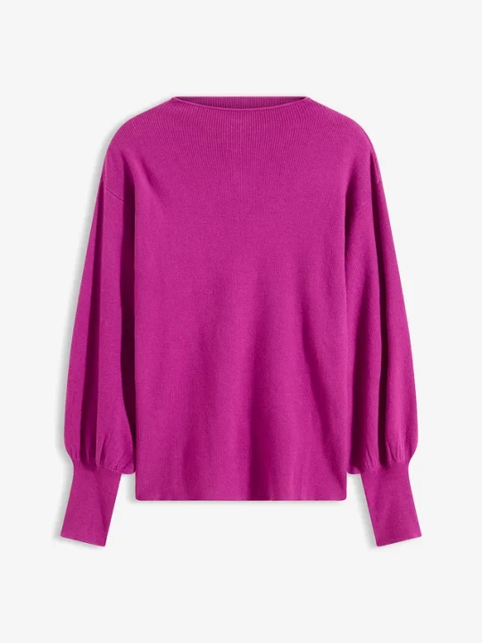 Obrázek produktu Sweter oversize z mieszanki wiskozy BonPrix fioletowy