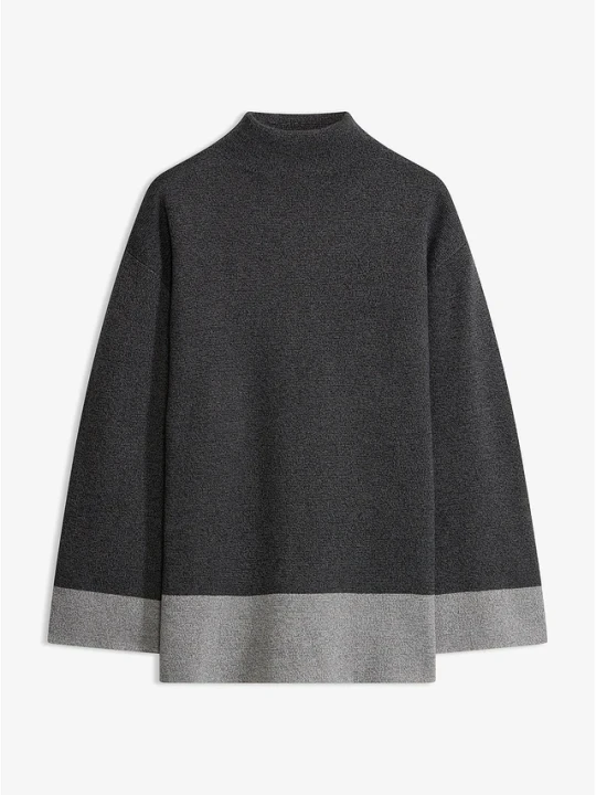 Obrázek produktu Sweter oversize ze stójką BonPrix szary