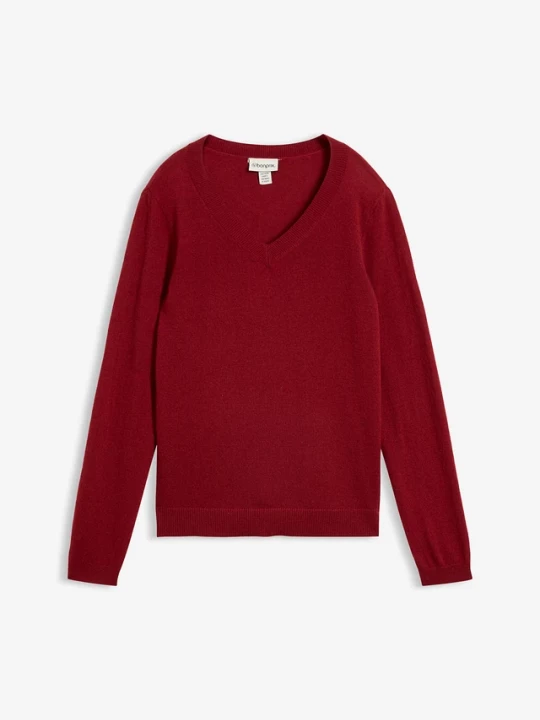 Obrázek produktu Sweter z miękkiej mieszanki kaszmiru Good Cashmere Standard® BonPrix czerwony