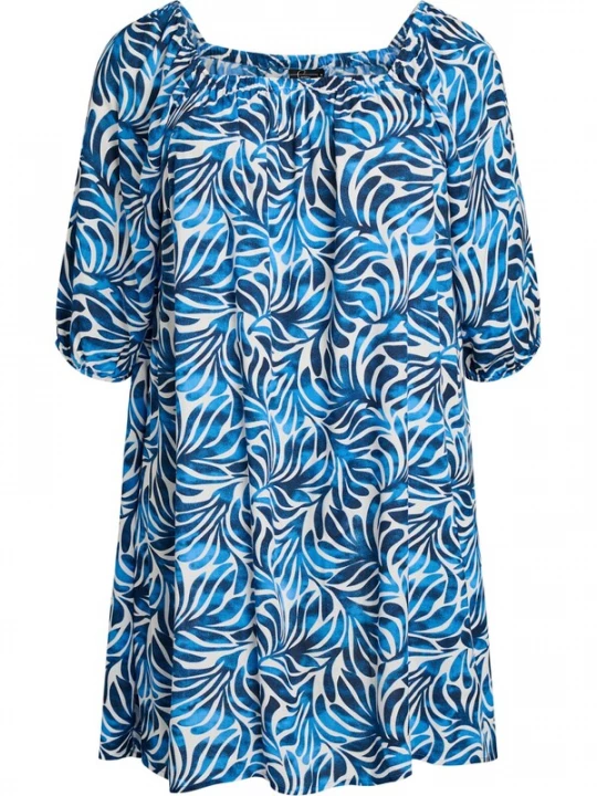 Obrázek produktu Swim by Zizzi Letní šaty 'Scami' modrá / enciánová modrá / bílá