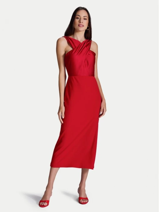 Obrázek produktu Swing Koktejlové šaty 5AI17900 Červená Slim Fit