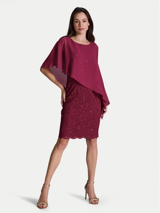 Obrázek produktu Swing Koktejlové šaty 77760410 Bordó Regular Fit
