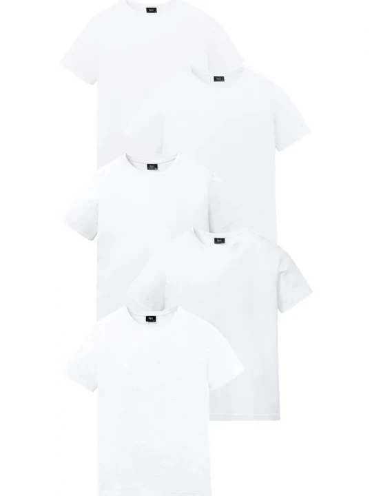 Obrázek produktu T-shirt (5 szt.) BonPrix biały
