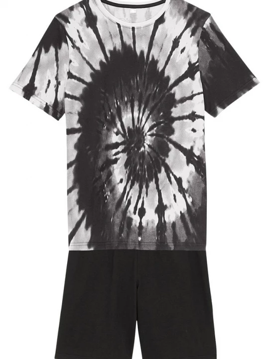 Obrázek produktu T-shirt + bermudy z dżerseju z czystej bawełny organicznej (komplet 2-cz.) BonPrix czarny