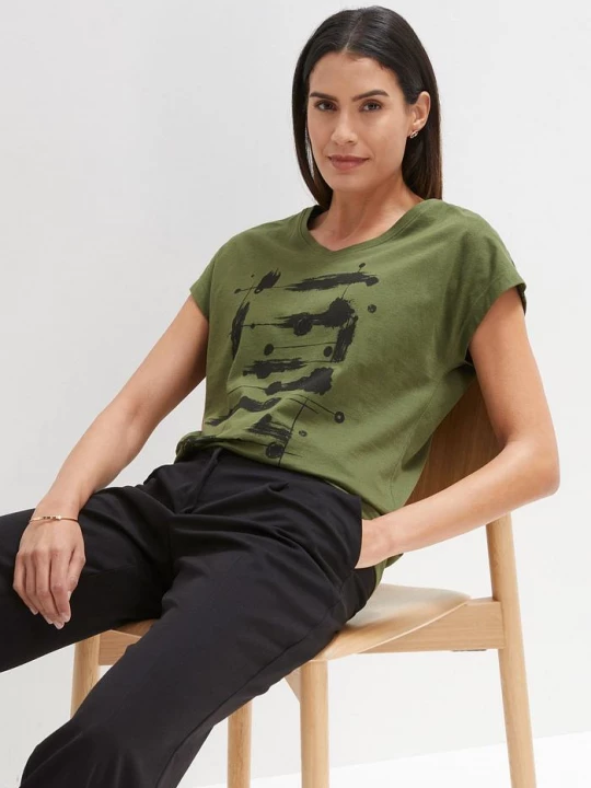 Obrázek produktu T-shirt BonPrix zielony