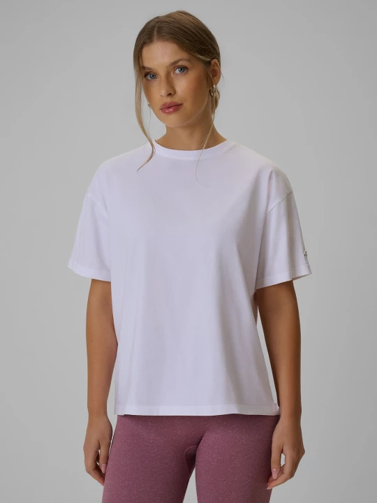 Obrázek produktu T-shirt loose hladký dámský - bílý 4F