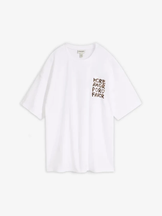 Obrázek produktu T-shirt oversize z czystej bawełny organicznej BonPrix biały
