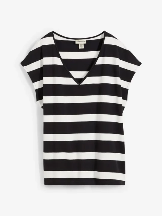 Obrázek produktu T-shirt oversize z czystej bawełny organicznej BonPrix czarny