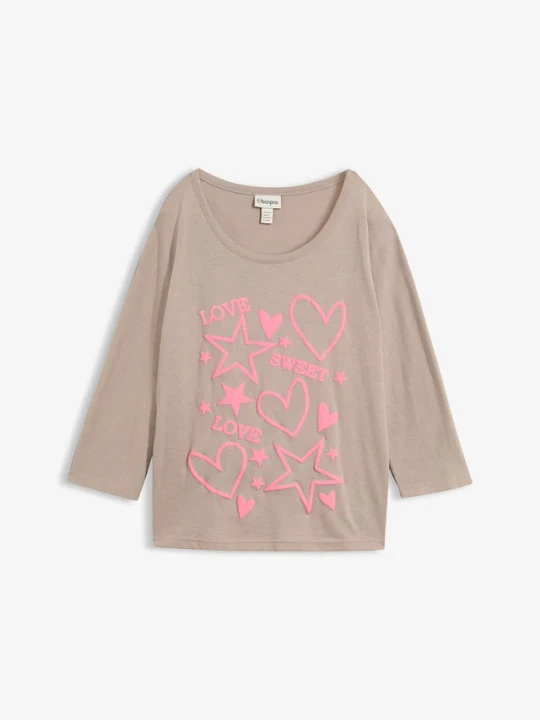 Obrázek produktu T-shirt oversize z mieszanki bawełny BonPrix szary