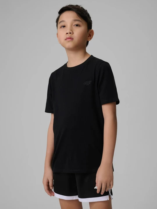 Obrázek produktu 4F T-shirt regular hladký chlapecký - černý
