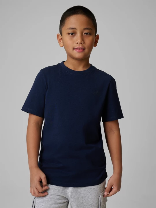 Obrázek produktu T-shirt regular hladký chlapecký - tmavě modrý 4F