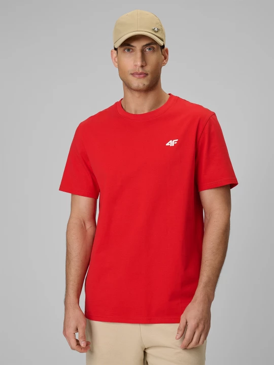 Obrázek produktu 4F T-shirt regular hladký pánský - červený