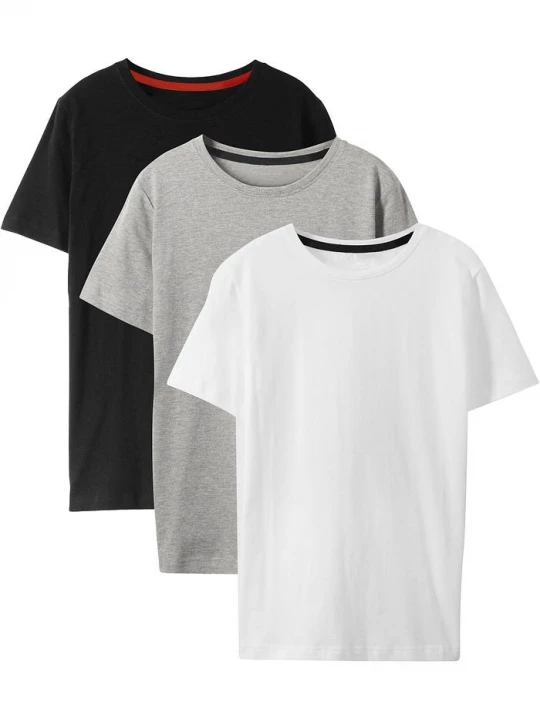 Obrázek produktu T-shirt z bawełną organiczną (3 szt.) BonPrix czarny