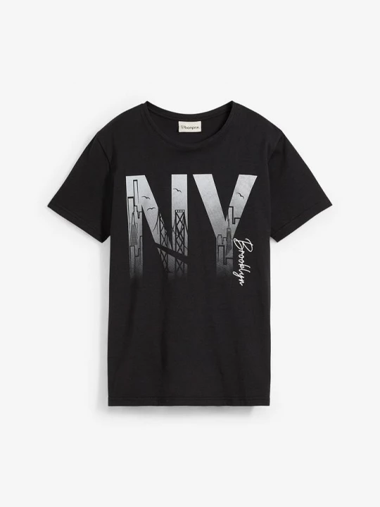 Obrázek produktu T-shirt z czystej bawełny organicznej BonPrix czarny
