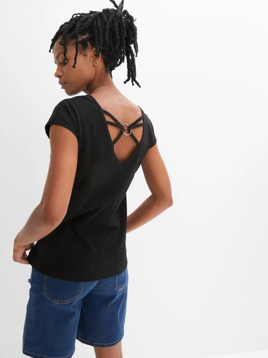 Obrázek produktu T-shirt z czystej bawełny organicznej BonPrix czarny