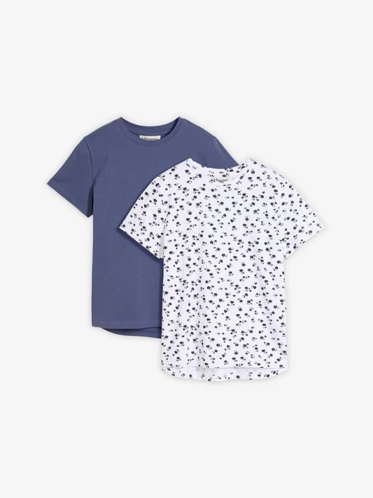 Obrázek produktu T-shirt z elastycznej bawełny organicznej (2 szt.) BonPrix biały