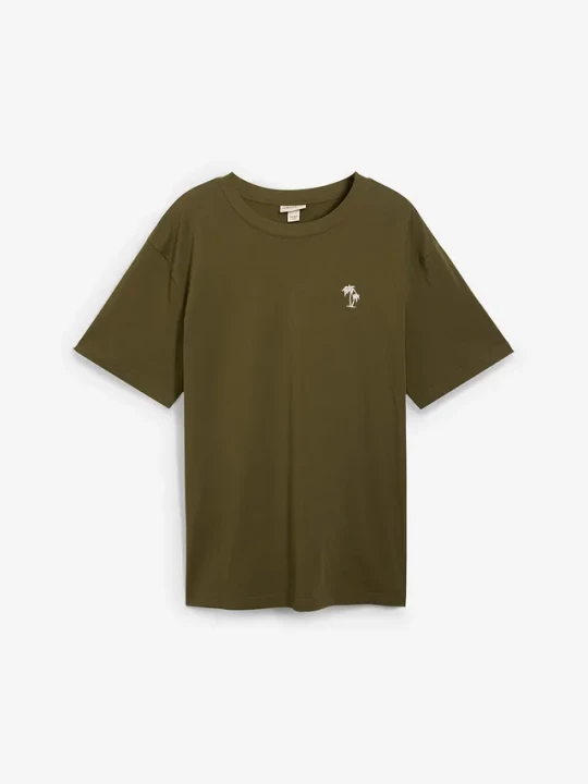 Obrázek produktu T-shirt z nadrukiem na plecach, luźny fason BonPrix zielony