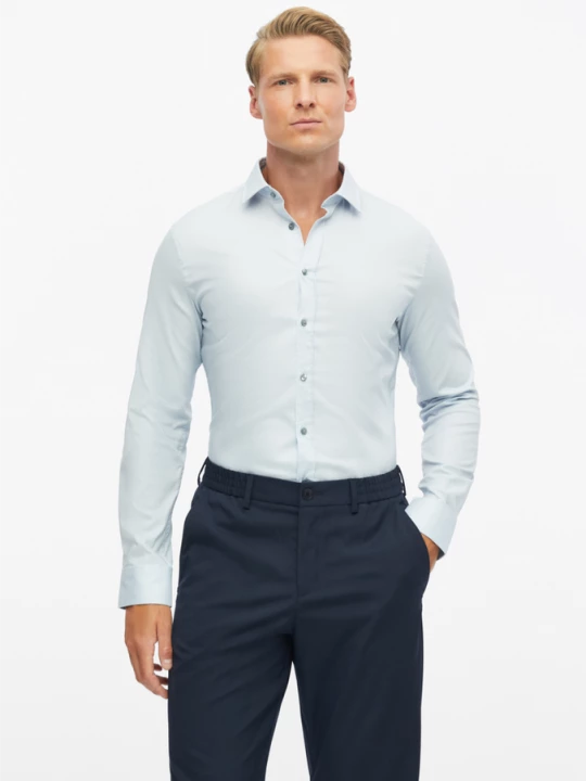 Obrázek produktu Tailored Fit: strukturovaná košile z pohodlného streče s.Oliver modrá