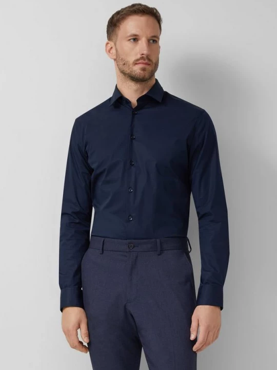 Obrázek produktu Tailored Fit: tričko s dlouhými rukávy z pohodlného strečového materiálu s.Oliver modrá