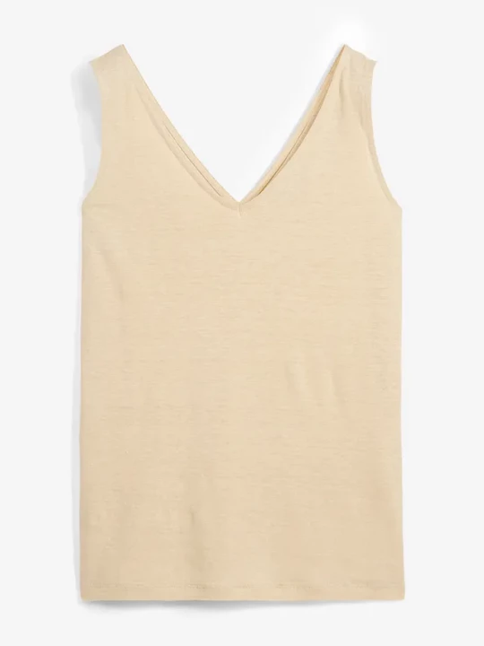 Obrázek produktu Tank top z czystego lnu BonPrix beżowy