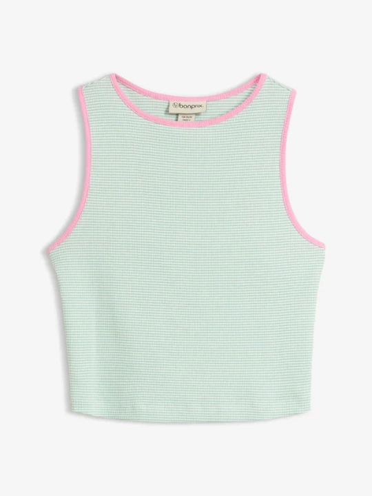 Obrázek produktu Tank top z czystej bawełny organicznej BonPrix zielony
