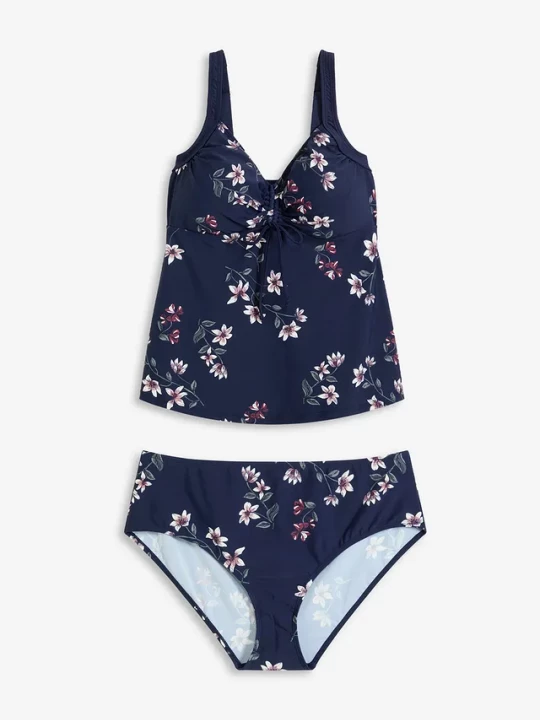 Obrázek produktu Tankini z marszczeniem (2 części) BonPrix niebieski
