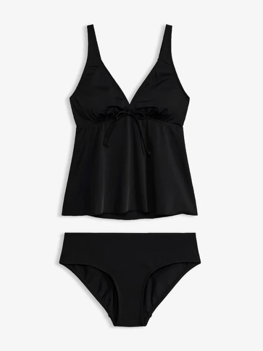 Obrázek produktu Tankini z regulowanymi ramiączkami (2 części) BonPrix czarny
