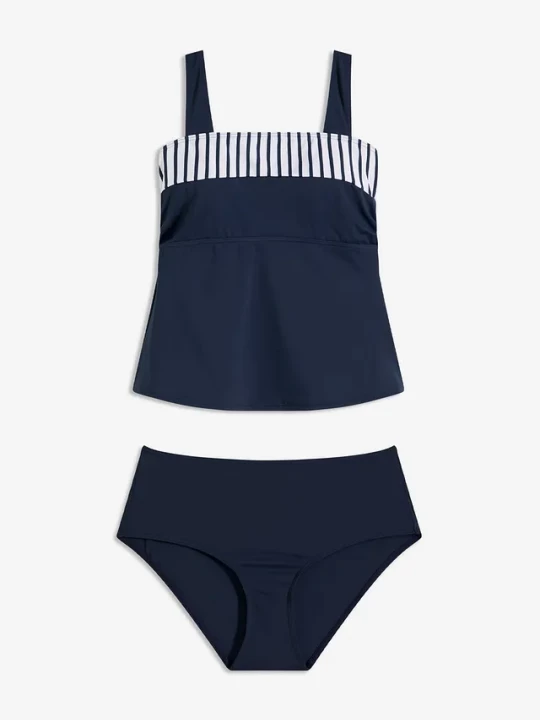 Obrázek produktu Tankini z szerokimi ramiączkami (komplet 2-cz.) BonPrix niebieski