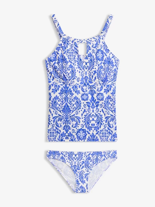 Obrázek produktu Tankini z wycięciami (2 części) BonPrix biały
