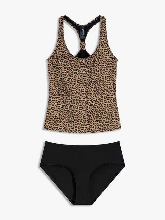 Obrázek produktu Tankini ze specjalnym krojem pleców (komplet 2-cz.) BonPrix czarny