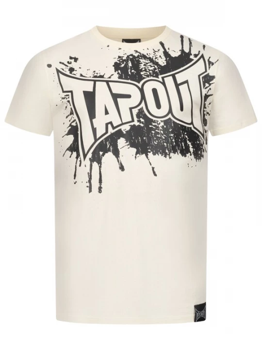 Obrázek produktu Tapout Tričko 'Splashed'  krémová / černá