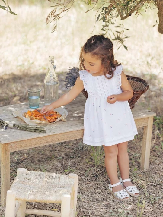 Obrázek produktu TARTINE ET CHOCOLAT Dětské bavlněné šaty Tartine et Chocolat bílá
