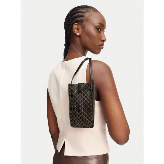 Obrázek produktu Taška na telefon Calvin Klein Emblem Aop Phone Crossbody LV04F1115G Černá