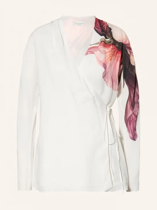 Obrázek produktu Ted Baker Zavinovací Halenka Joleene bílá / tmavě fialová / tmavě červená